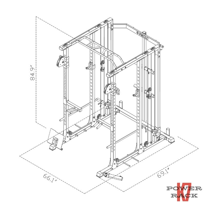 MIKOLO POWER CAGE POWER RACK