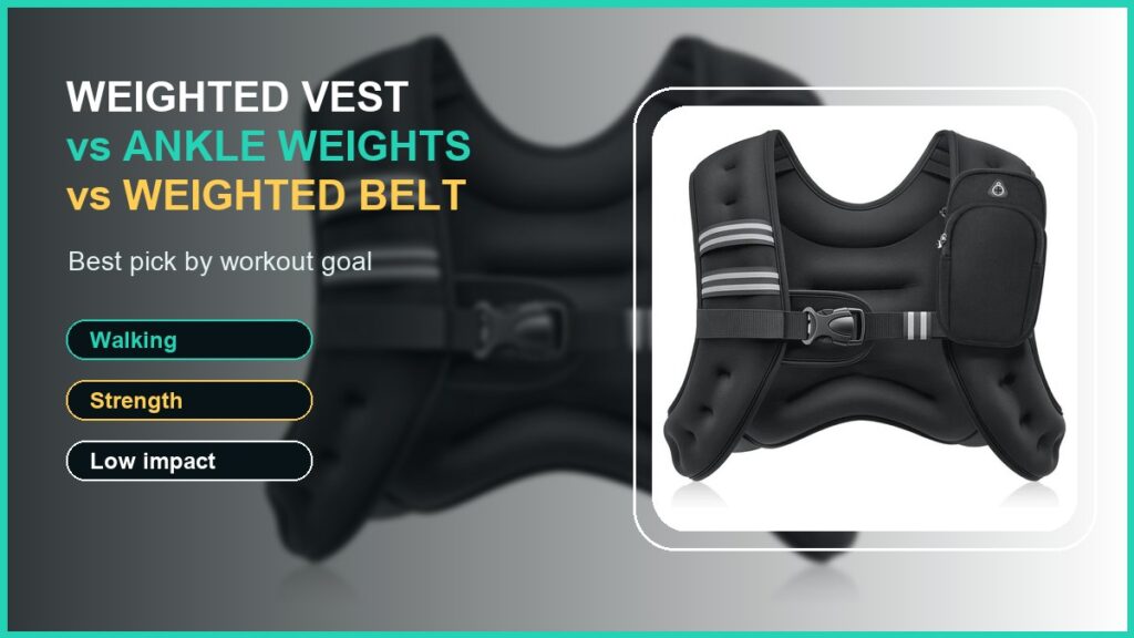 weighted vest vs ankle weights vs weighted belt comparison