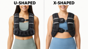 Zelus U-shaped vs X-shaped weighted vest comparison