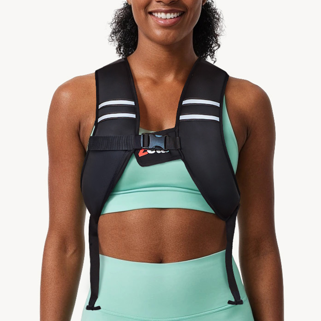 Zelus Z-Fit Slim weighted vest review: black fixed-weight vest